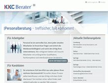 Tablet Screenshot of kkc-berater.de